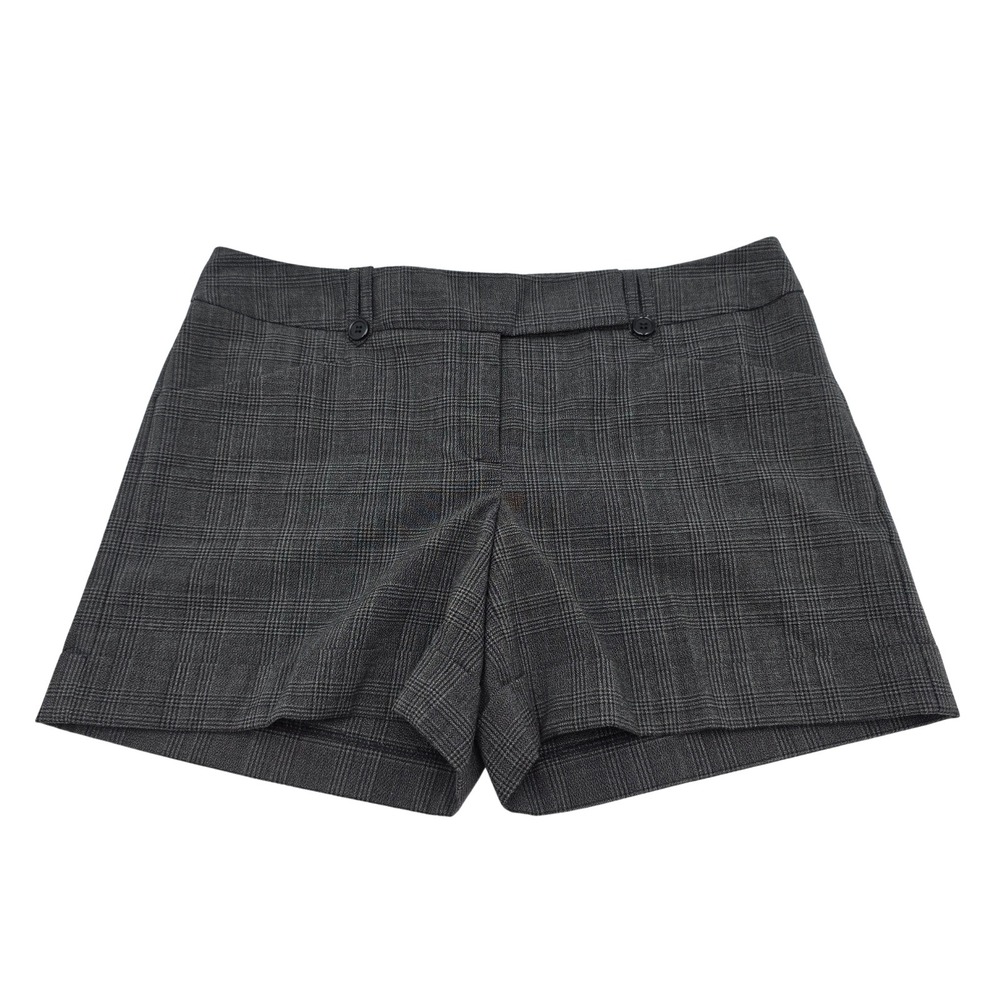 Ann Taylor Factory Women's Gray Bermuda Dress Shorts Size 12 Stretch Career